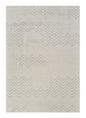 7' X 10' Cream and Beige Abstract Distressed Area Rug