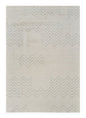7' X 10' Cream and Beige Abstract Distressed Area Rug