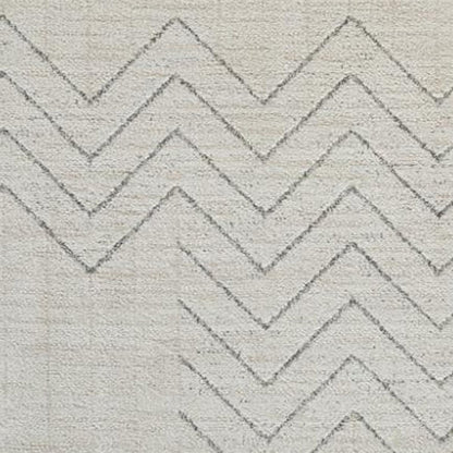 8' X 11' Cream and Beige Abstract Distressed Area Rug