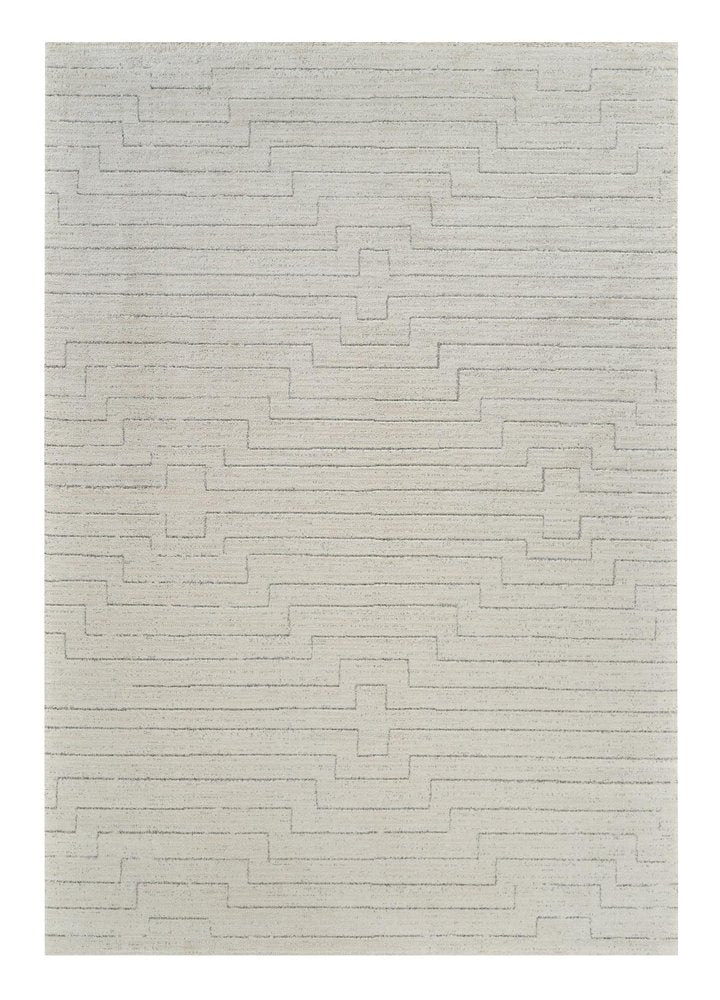 4' X 6' Cream and Beige Abstract Distressed Area Rug