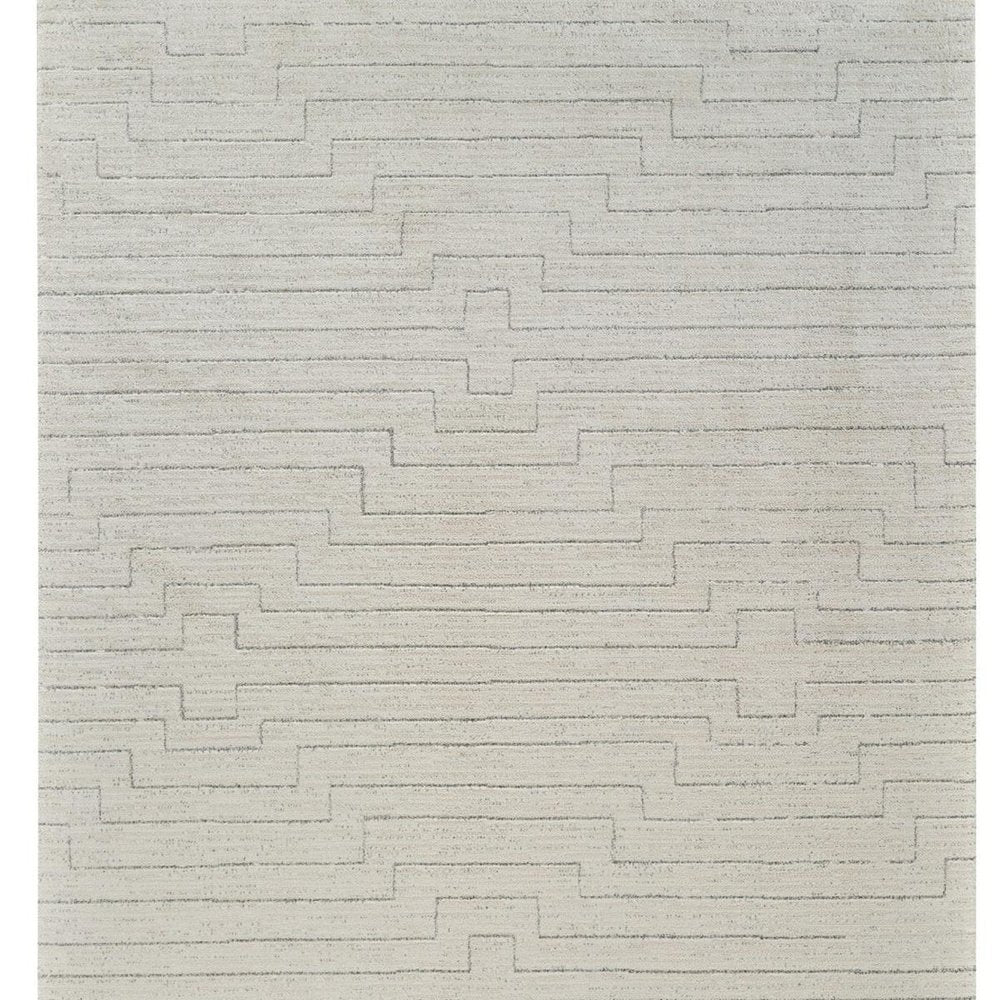 4' X 6' Cream and Beige Abstract Distressed Area Rug