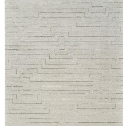 4' X 6' Cream and Beige Abstract Distressed Area Rug