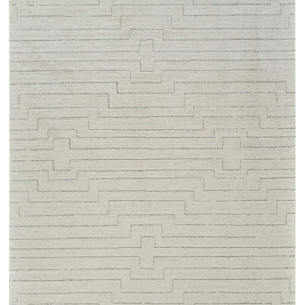 4' X 6' Cream and Beige Abstract Distressed Area Rug