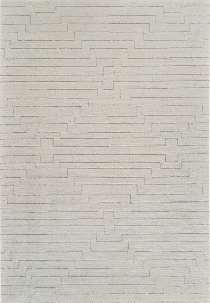 4' X 6' Cream and Beige Abstract Distressed Area Rug