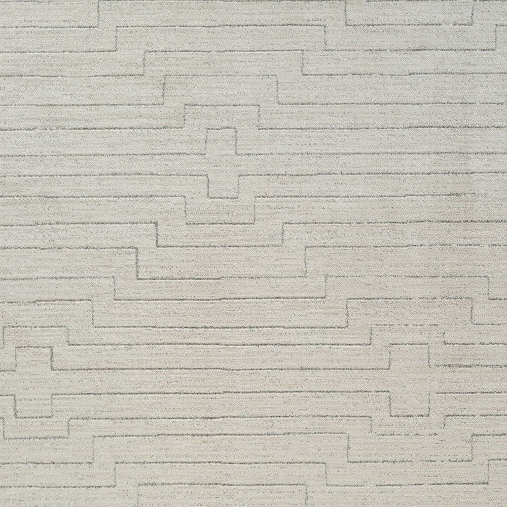 5' X 8' Cream and Beige Abstract Distressed Area Rug