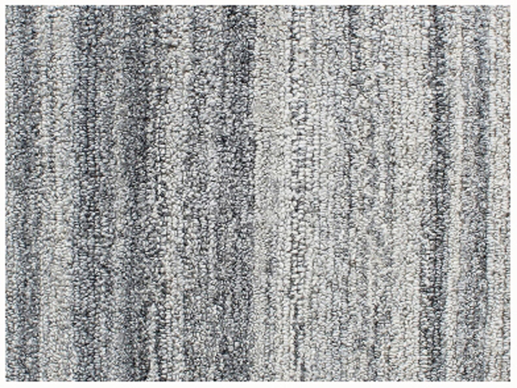 5' X 8' Gray Abstract Hand Tufted Non Skid Area Rug