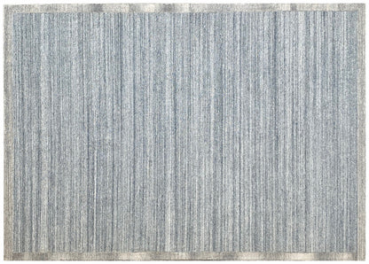 5' X 8' Silver Abstract Hand Tufted Non Skid Area Rug