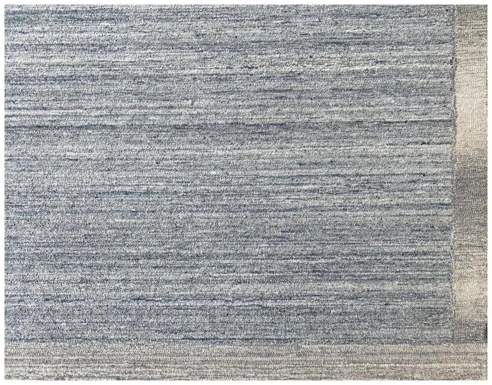 5' X 8' Silver Abstract Hand Tufted Non Skid Area Rug