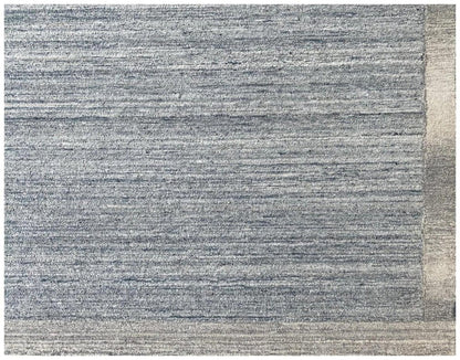 5' X 8' Silver Abstract Hand Tufted Non Skid Area Rug
