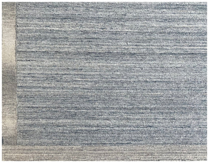 5' X 8' Silver Abstract Hand Tufted Non Skid Area Rug