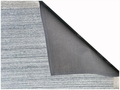 5' X 8' Silver Abstract Hand Tufted Non Skid Area Rug