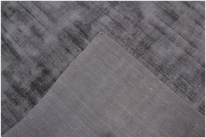 9' X 12' Charcoal Hand Loomed Area Rug