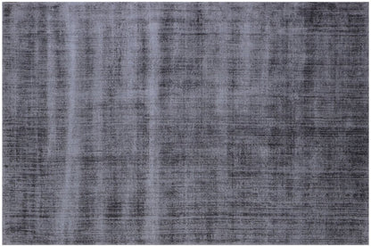 9' X 12' Charcoal Hand Loomed Area Rug