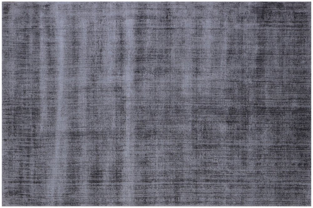 8' X 10' Charcoal Hand Loomed Area Rug