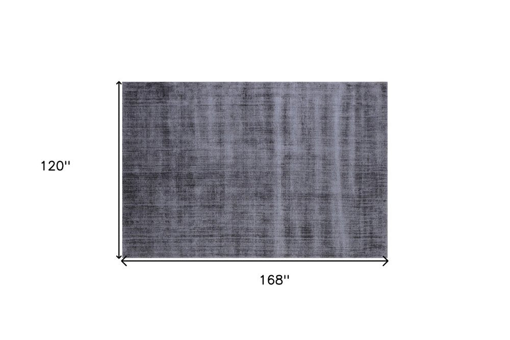 10' X 14' Charcoal Hand Loomed Area Rug