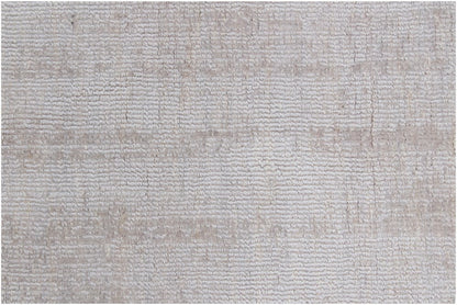 9' X 12' Taupe Hand Loomed Area Rug