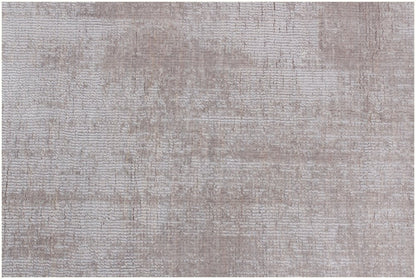 8' X 10' Taupe Hand Loomed Area Rug