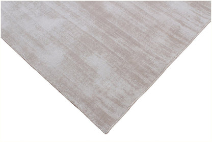 9' X 12' Ivory and Light Gray Abstract Hand Loomed Area Rug