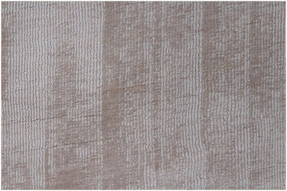 9' X 12' Ivory and Light Gray Abstract Hand Loomed Area Rug