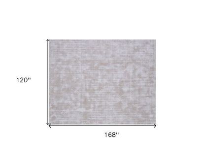 10' X 14' Beige Hand Loomed Area Rug