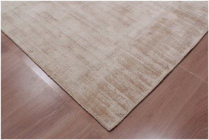 8' X 10' Champagne Hand Loomed Area Rug