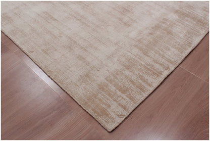8' X 10' Champagne Hand Loomed Area Rug