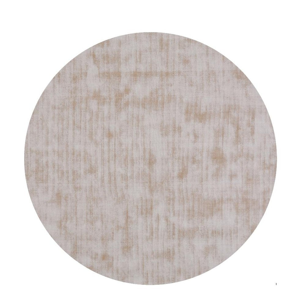 6' Champagne Round Hand Loomed Area Rug