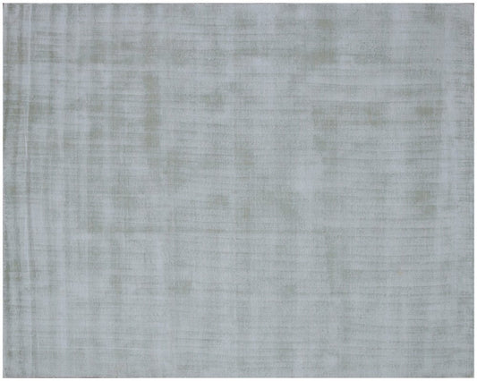 9' X 12' Green Hand Loomed Area Rug