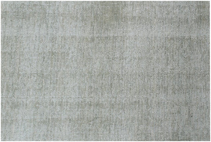 9' X 12' Green Hand Loomed Area Rug