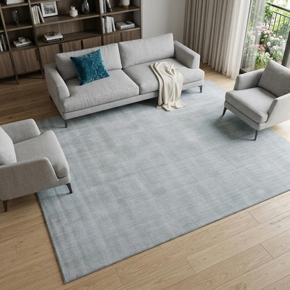9' X 12' Green Hand Loomed Area Rug