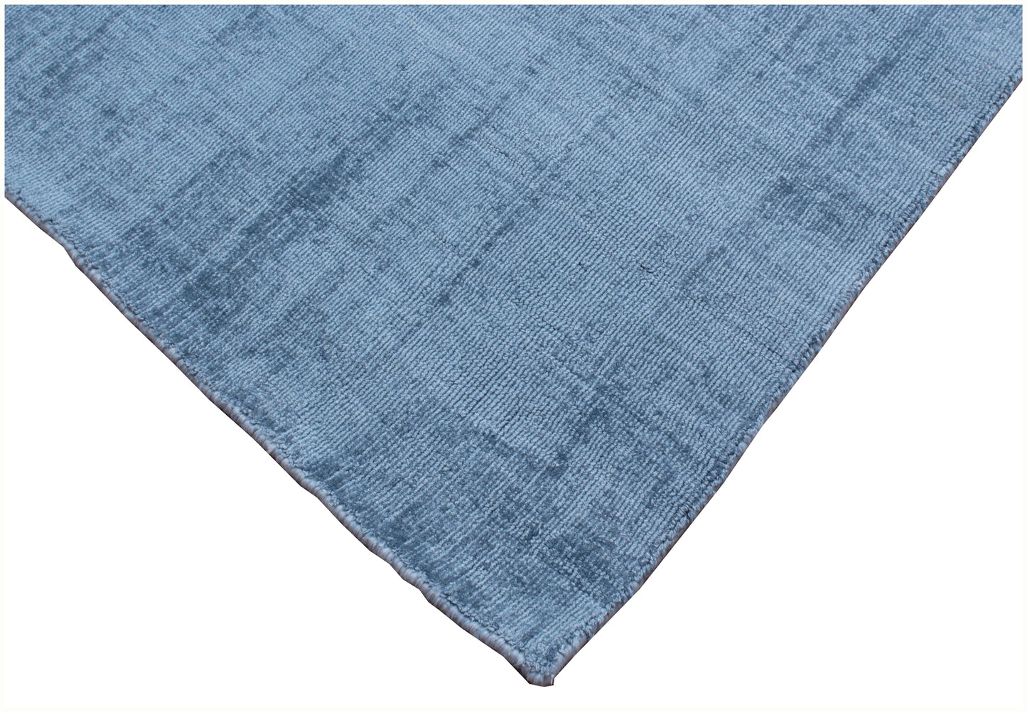 10' X 14' Denim Blue Hand Loomed Area Rug