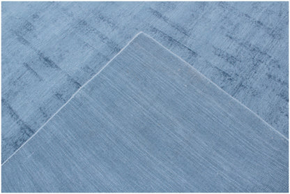 10' X 14' Denim Blue Hand Loomed Area Rug