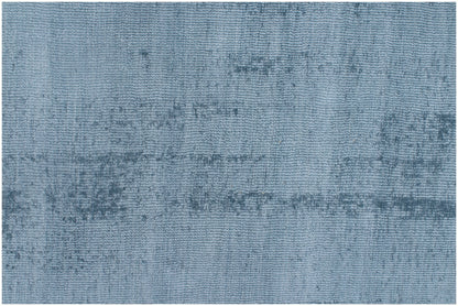 10' X 14' Denim Blue Hand Loomed Area Rug