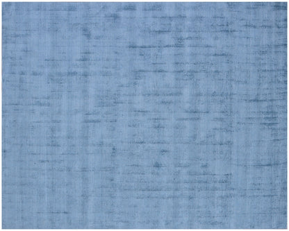 10' X 14' Denim Blue Hand Loomed Area Rug