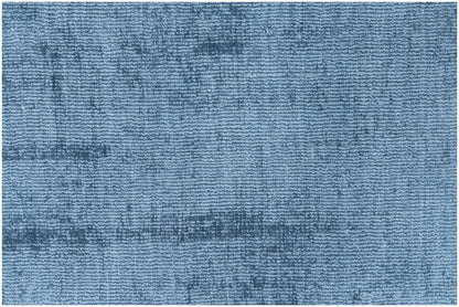 9' X 12' Denim Blue Hand Loomed Area Rug