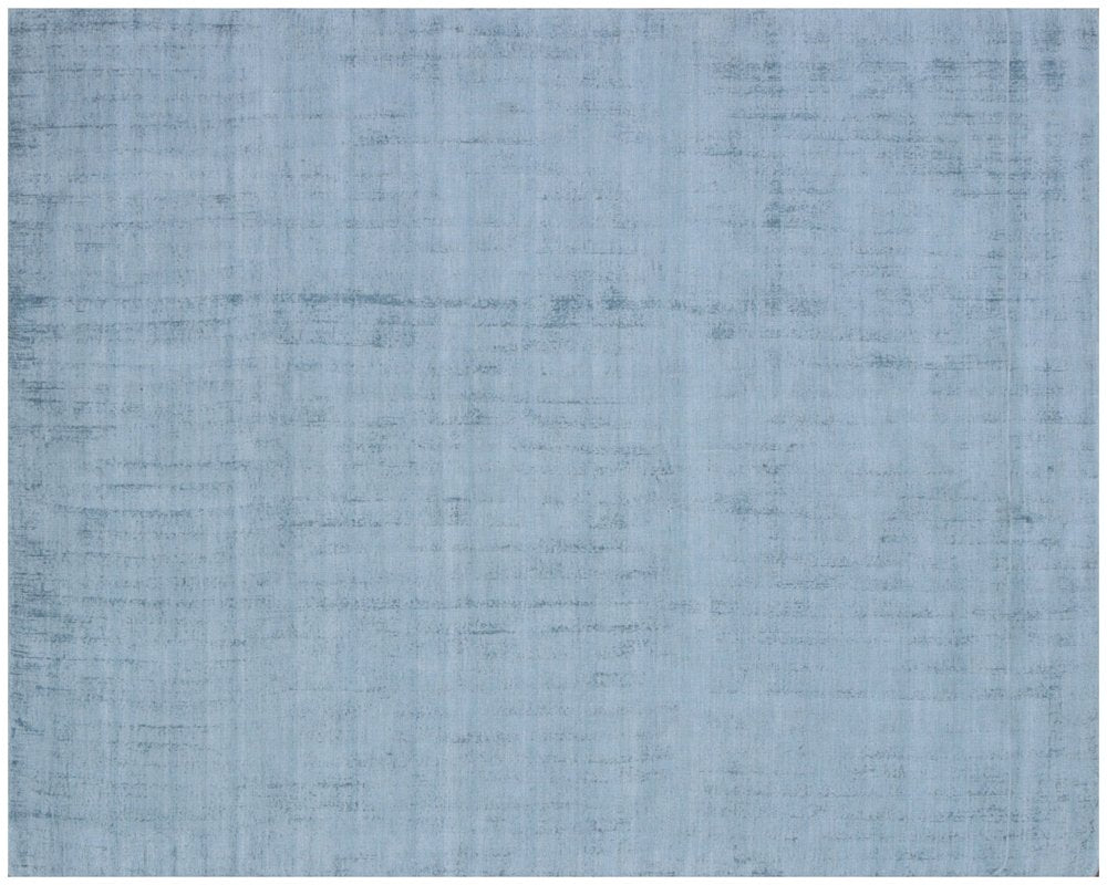 9' X 12' Denim Blue Hand Loomed Area Rug