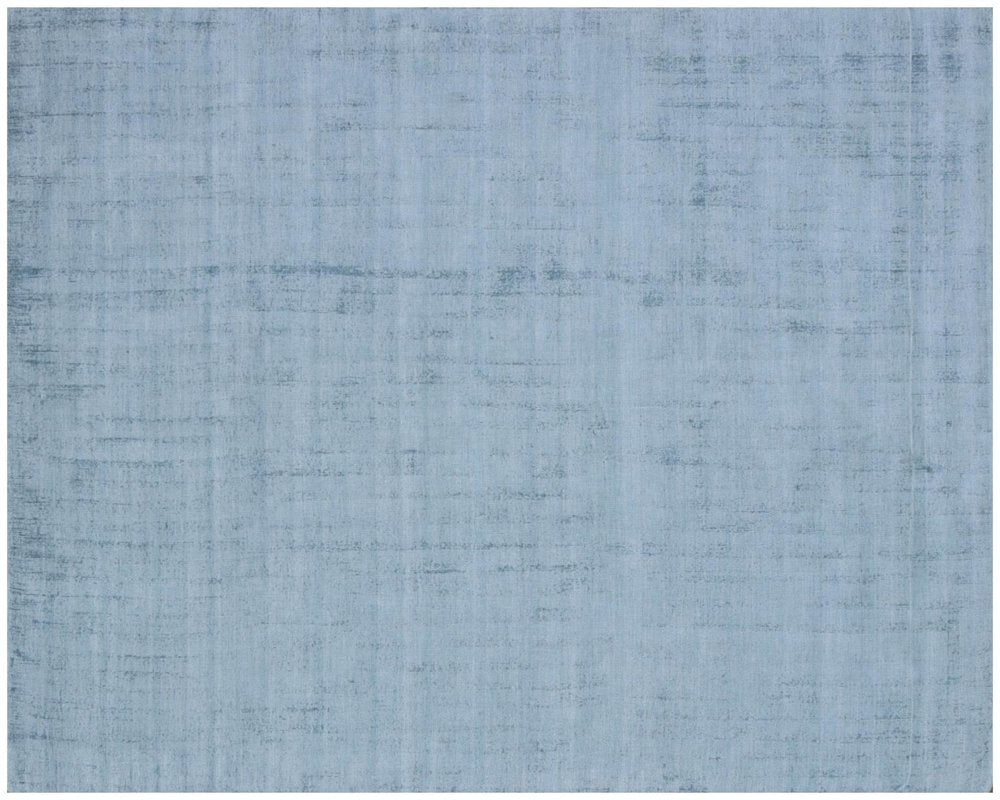 9' X 12' Denim Blue Hand Loomed Area Rug