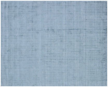 9' X 12' Denim Blue Hand Loomed Area Rug