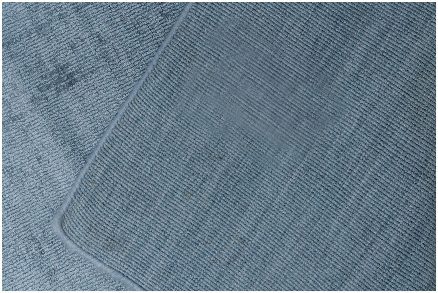 10' X 14' Denim Blue Hand Loomed Area Rug