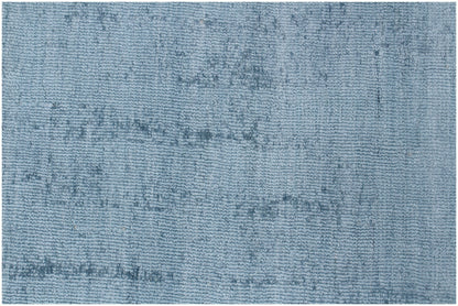 10' X 14' Denim Blue Hand Loomed Area Rug