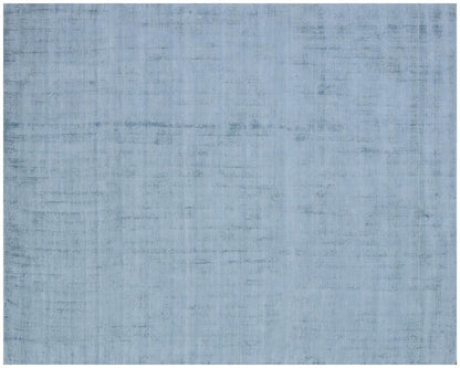8' X 10' Denim Blue Hand Loomed Area Rug
