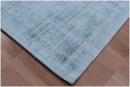 8' X 10' Denim Blue Hand Loomed Area Rug