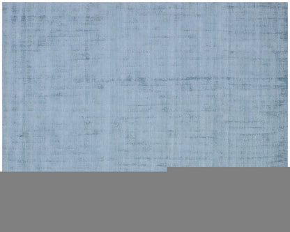 8' X 10' Denim Blue Hand Loomed Area Rug