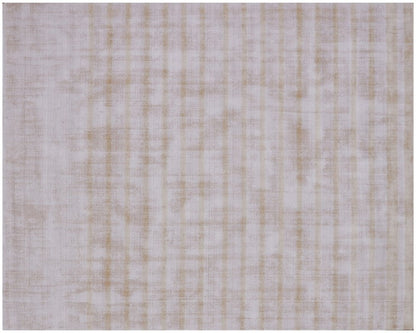 9' X 12' Camel Striped Hand Loomed Area Rug