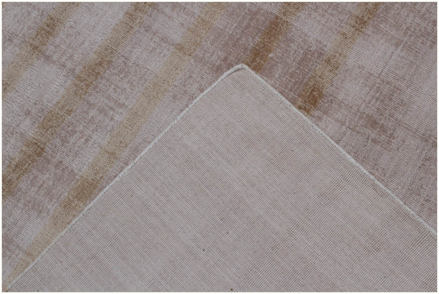 9' X 12' Camel Striped Hand Loomed Area Rug