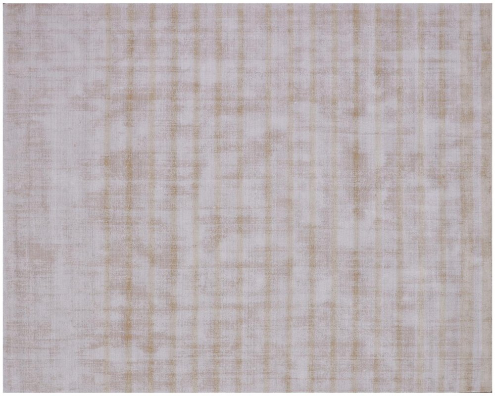 8' X 10' Camel Striped Hand Loomed Area Rug