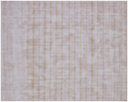 8' X 10' Camel Striped Hand Loomed Area Rug