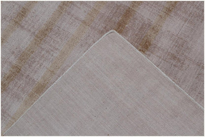 8' X 10' Camel Striped Hand Loomed Area Rug