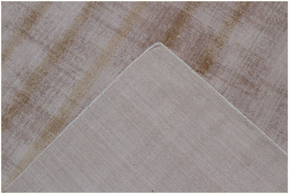 8' X 10' Camel Striped Hand Loomed Area Rug