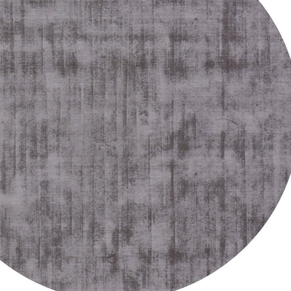 6' Dark Brown Round Hand Loomed Area Rug